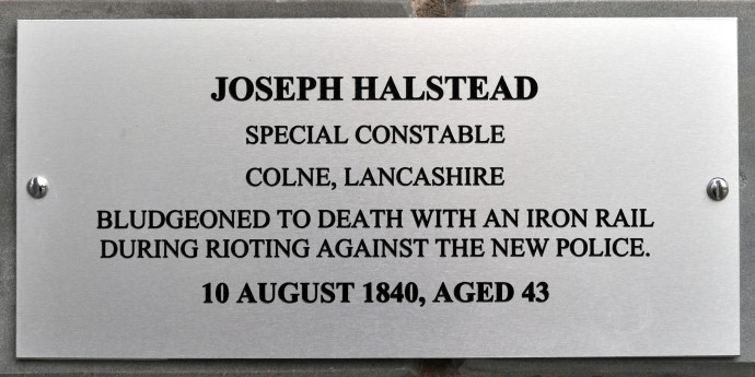 Memorial Plaque for Joseph Halstead
